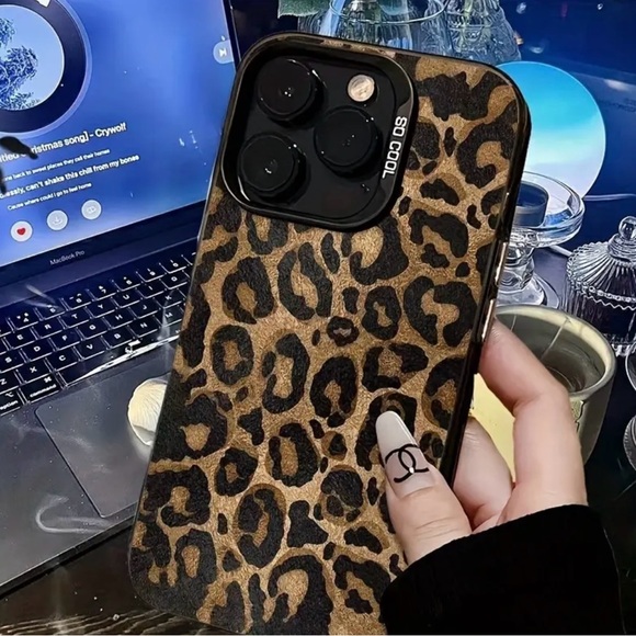 Apple iPhone Phone Case Transparent Leopard Print - Picture 5 of 6